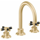 Descanso 8" Widespread Lavatory Faucet with Cross Carbon Fiber Handle