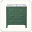 Meuble-lavabo simple autoportant en bois massif avec tiroirs en céramique-387640635