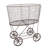 Metal Rolling Laundry Cart with Rack-599468500
