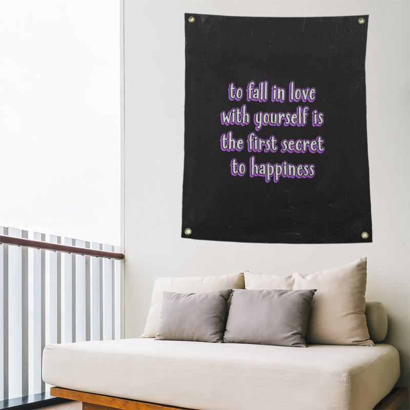 Tapisserie tableau noir en polyester, H 36 po x l 26 po, Mauve