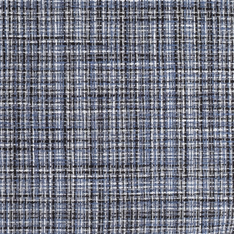Coussin de chaise antidérapant en mousse à mémoire de forme 16 po x 16 po Aria, Paquet de 4, Bleu et noir