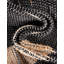 Tapis noir / beige tissé à plat à la main Balduin-245441885