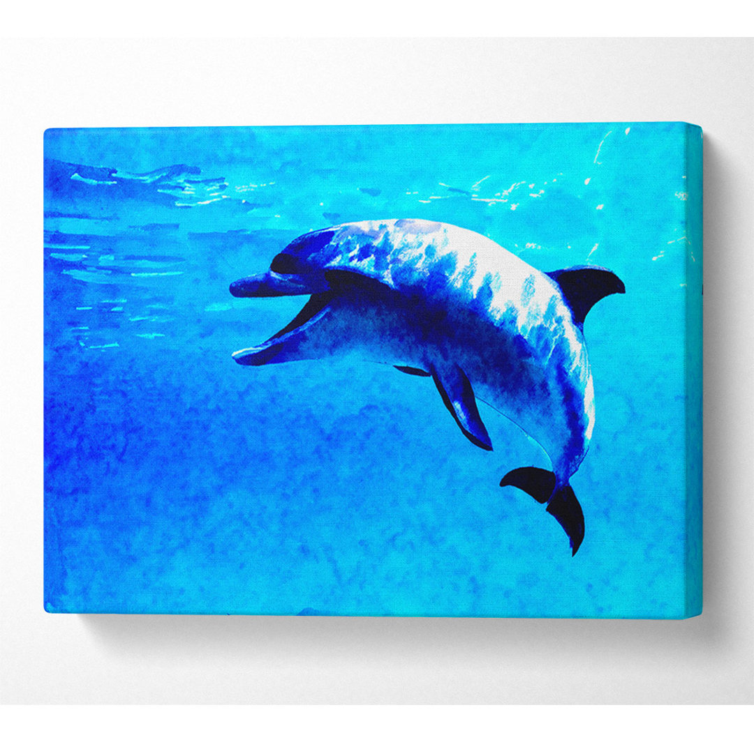 Dolphin Talk - Kunstdrucke auf Leinwand - Wrapped Canvas