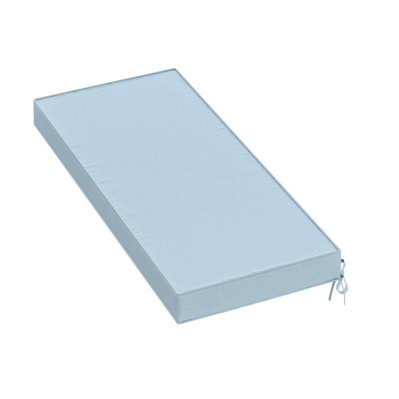 Outdoor Bench Cushion 42 X 18 X 3 Inch Indoor And Outdoor Seat Cushions, Light Blue, 42" W x 18" D