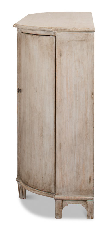 Brooks 63'' W Solid Wood Sideboard, Stone Gray