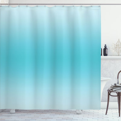 Fred Ombre Shower Curtain with Hooks Included