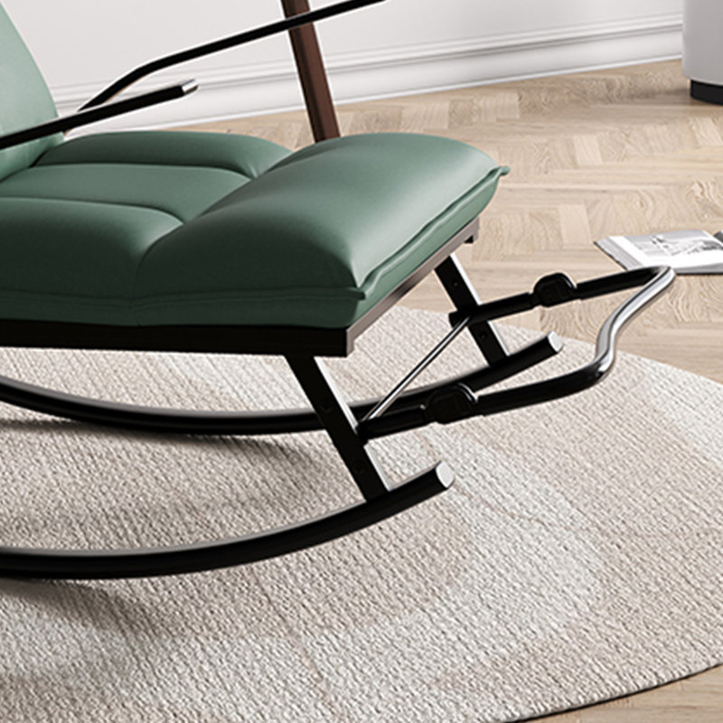 Chaise berçante simple et élégante, Vert foncé