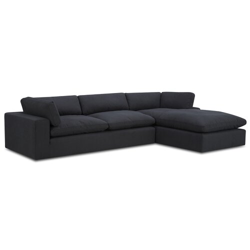 Asher 2 - Piece Upholstered Chaise L-Sectional & Reviews | Birch Lane