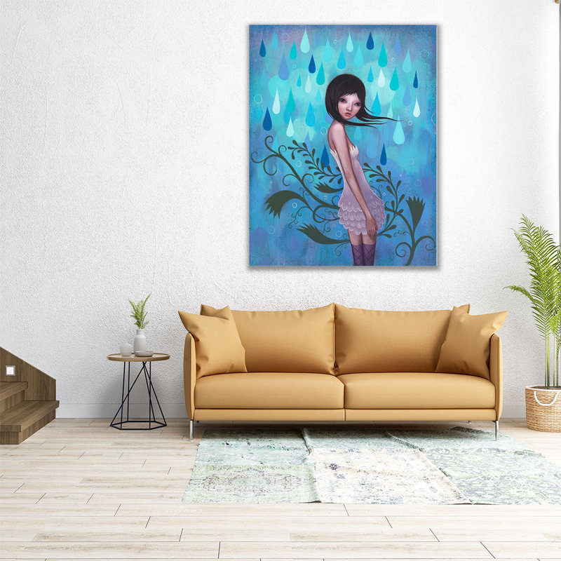 Morning Showers - reproduction d'art sur toile, H 20 po x l 16 po