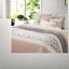 Ensemble de literie matelassée en coton Farmhouse, polyester rosé, très grand confort