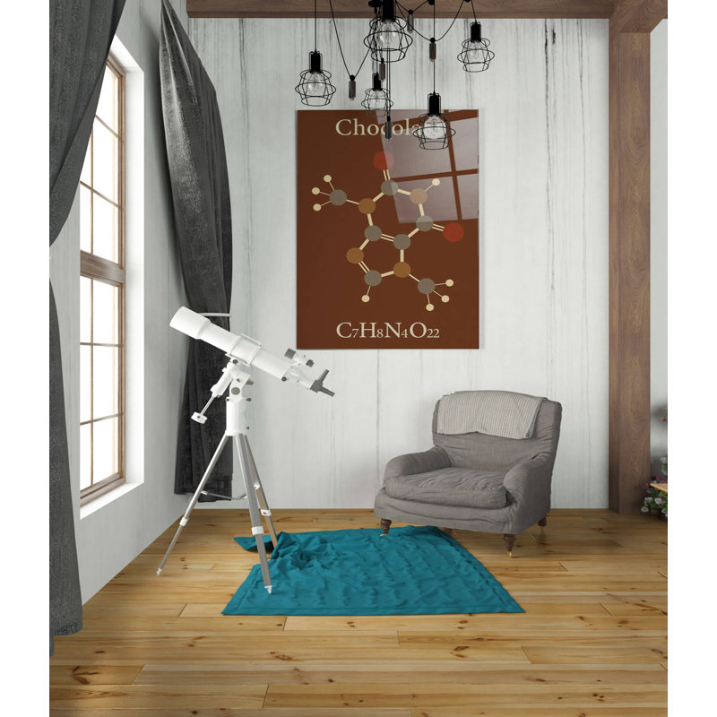 «Chocolate Molecule», art mural en verre acrylique, H 36 po x l 24 po x P 0,2 po