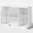 47.24'' Sideboard, Modern Buffet with Clear Glass Doors, Display Case with LED Lights, USB Port, Type-C Port and Motion Sensor-1399062316