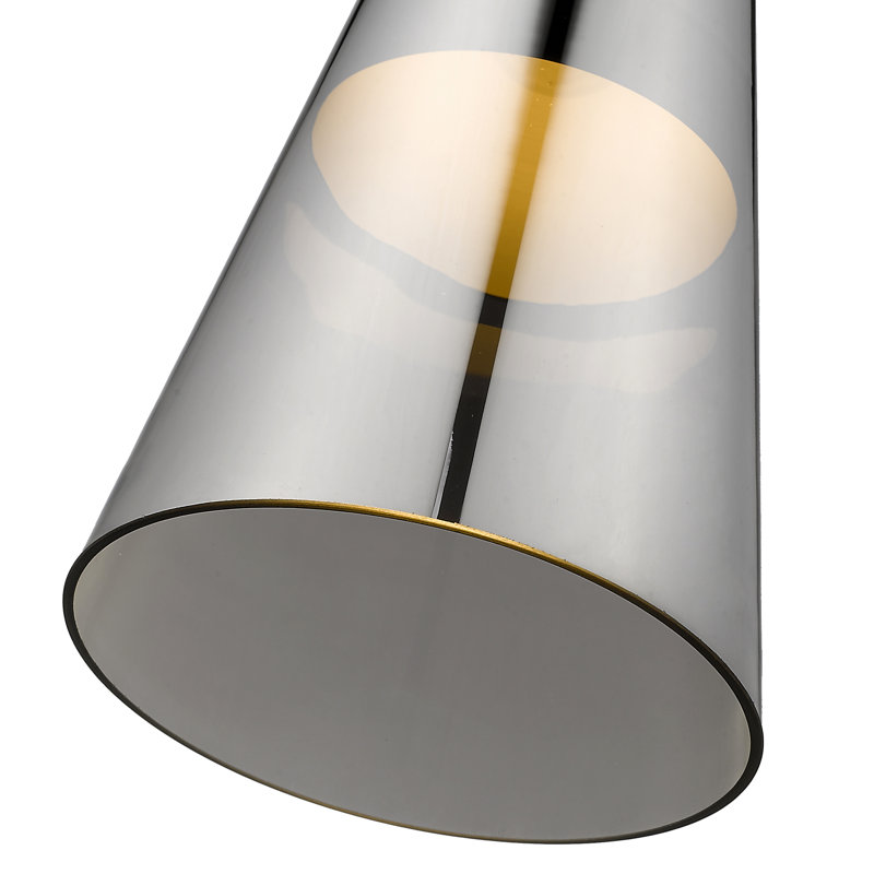 Marine 1 - Light Cone Pendant, Smoked Grey