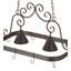 Elana Steel Handcrafted Rectangle Hanging Pot Rack