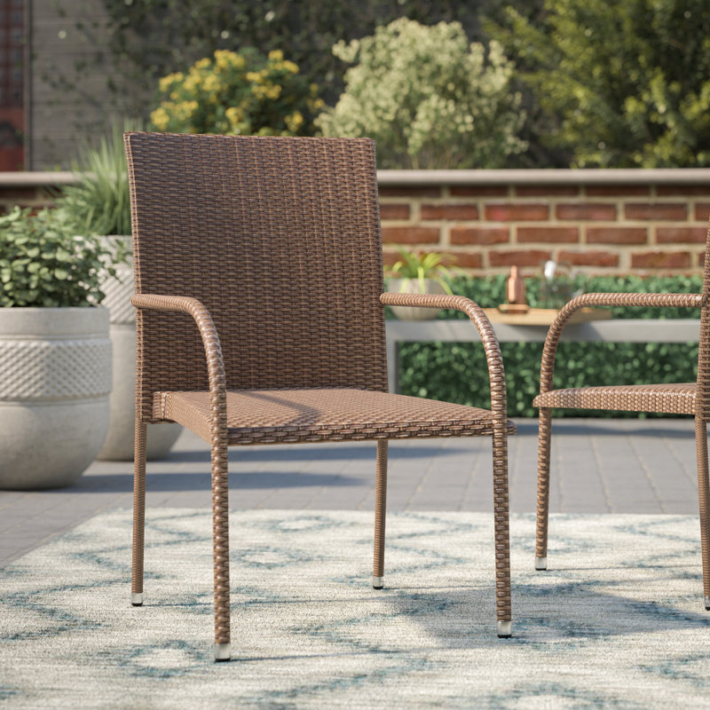 Caris Outdoor Dining Armchair with Cushions
