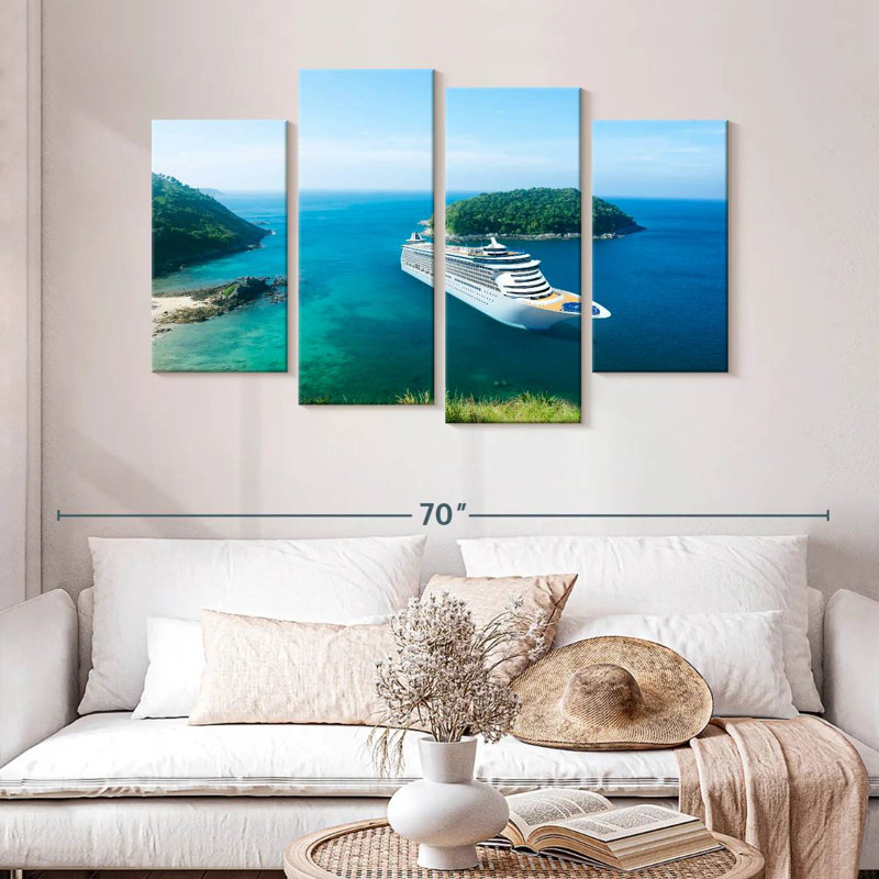 Mehar Island Cruise Ship, 32" H x 52" W
