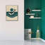 Toile épique «White and Green Minimalist Whale Design» par Momart, 18 po x 26 po-106420156