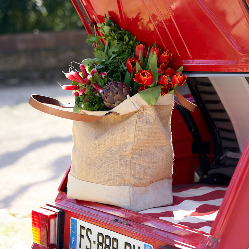 Sac de marchÃ© en toile de jute naturelle