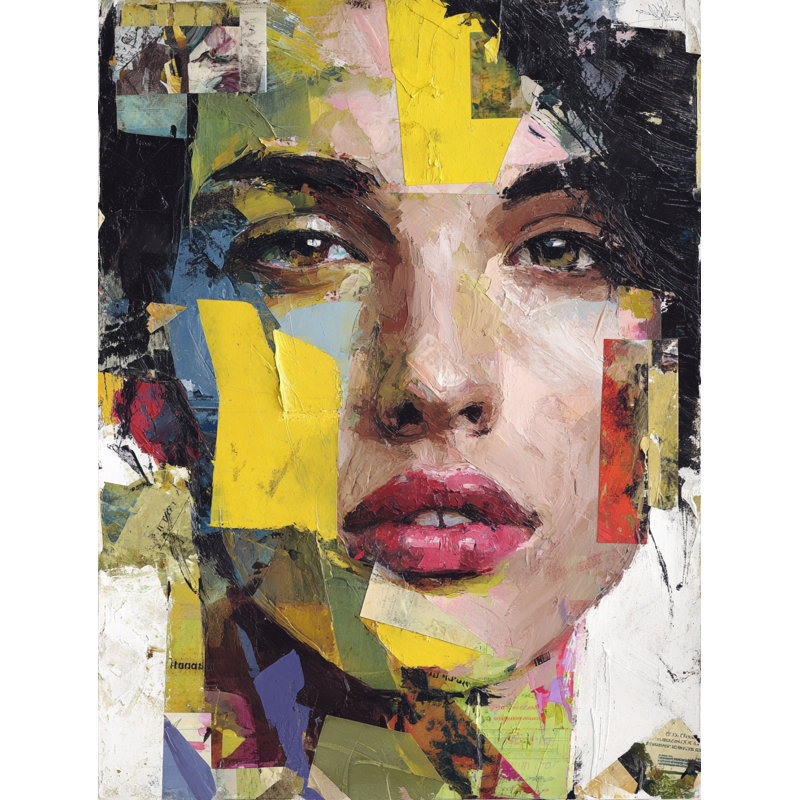 «Fragmented Gaze», art mural sur toile tendue, L 36 po x H 48 po x P 1,5 po