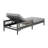 Evalyn Outdoor Metal Chaise Lounge , Cushion Included