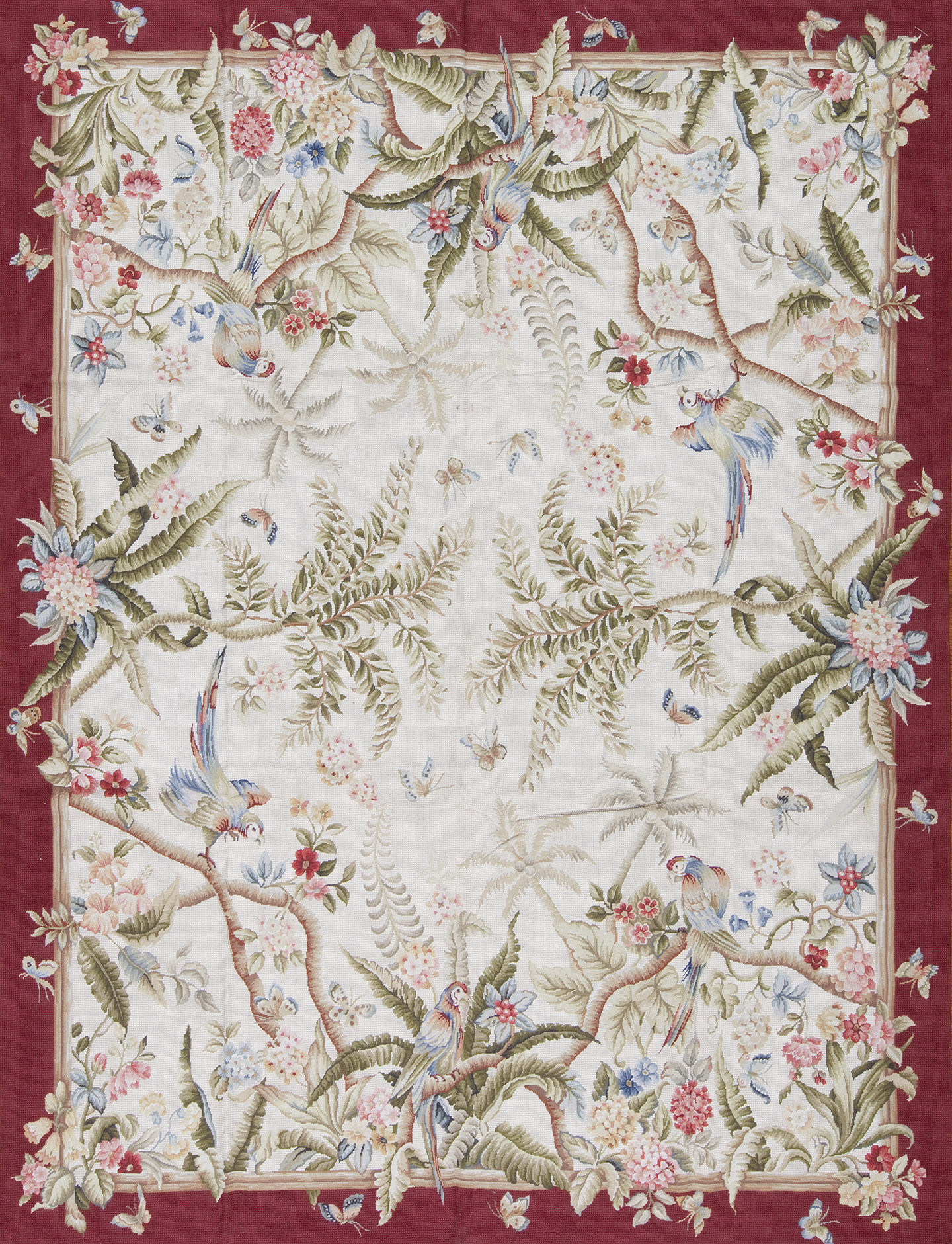 Samad Rugs Gros Point Needlepoint One-of-a-Kind 8.0 X 10.0 Area Rug ...