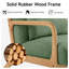 Ensemble de 2 chaises d'appoint avec coussin et fauteuil rembourré de style Mid-Century pour petit espace-1060851016-1068661599