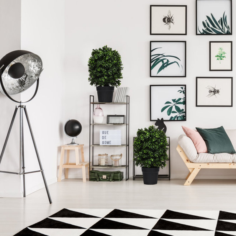 Ensemble de 2 buis artificiels en pot