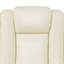 Fauteuil inclinable en cuir blanc-304909366