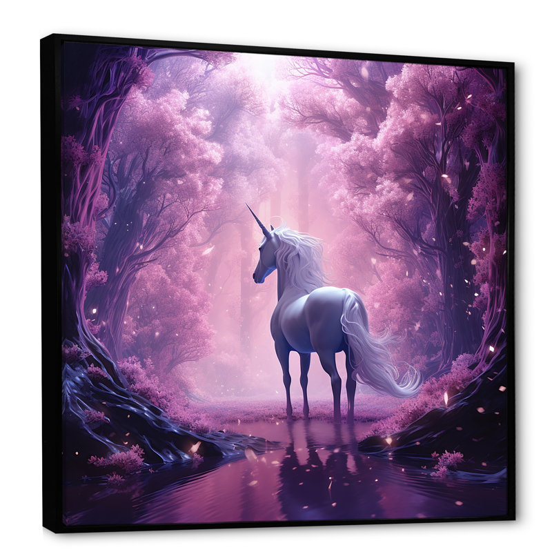 Lavender Luminary I, reproduction d'art sur toile, H 16 po x l 16 po x P 1 po, Cadre flottant noir