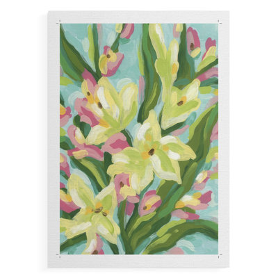 Floral Vibration II - Impression sur toile seulement - NON-CADRE