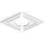 Médaillon de plafond contemporain en PVC de qualité architecturale en diamant de 38 po x l 25 3/8 po x H 6 po x P 13 1/4 po x P 1 po-36073108