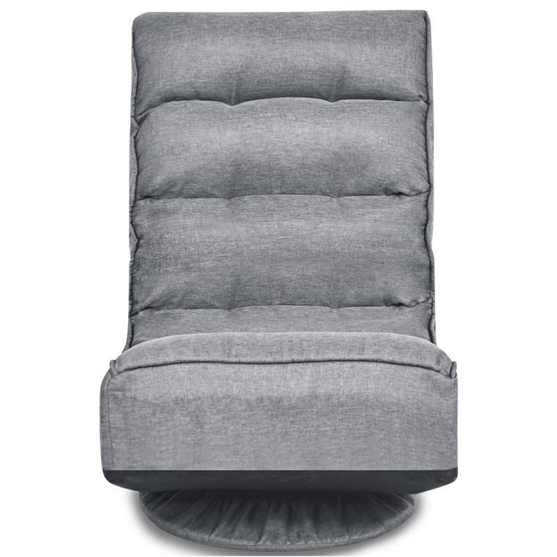 Ebern Designs Reclining and Adjustable Height PC & Racing Game Chair, Grey