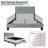 QUEEN SIZE UPHOLSTERED BED IN BLACK VELVET-496706056-496706058