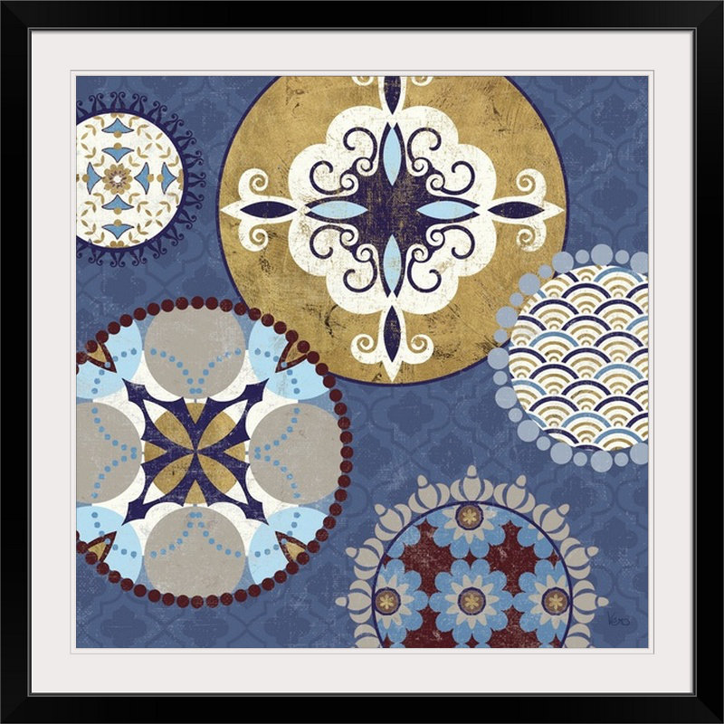 « méditerranée blue iii » par veronique charron, impression, H 35 po x l 35 po x P 1,5 po, Toile