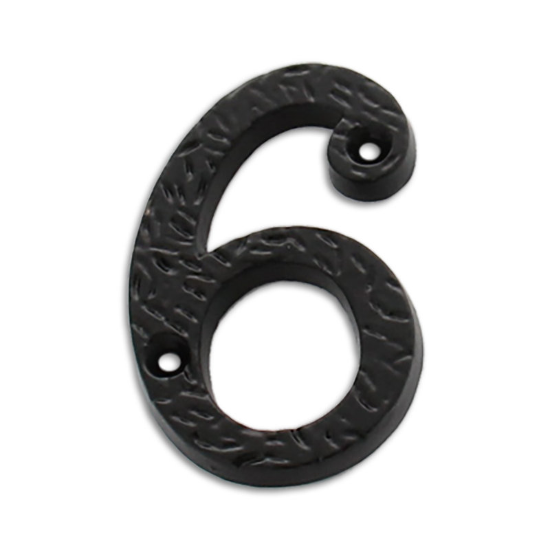 Numéro de maison 3 po, 0, Noir
