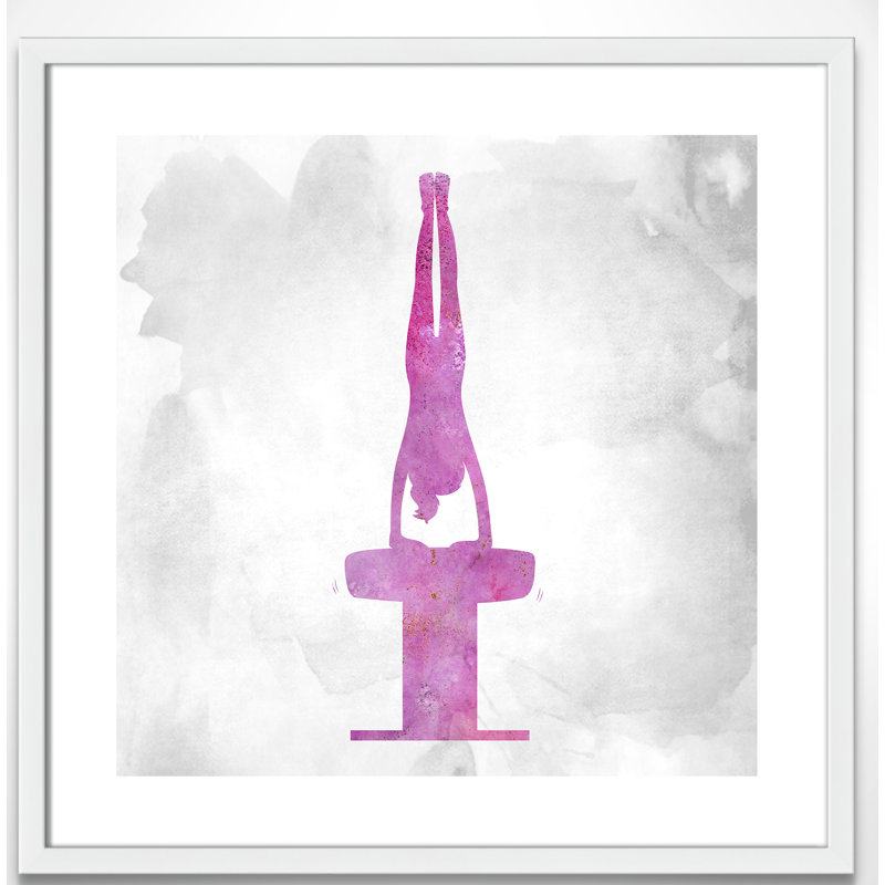 Gymnastique 1, H 23,5 po x l 23,5 po x P 1,19 po, Encadré de boîte argent