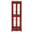 Elegant Cherry Lighted Curio Display Cabinet With Glass Doors-346036772