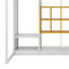 Lit mezzanine simple en bois avec garde-robe, tablettes et armoire, cadre de lit multi-rangement peu encombrant-1689618141-1689618139