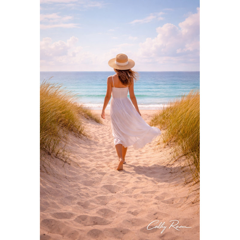 Art mural sur toile Shore Path, L 16 po x H 24 po x P 1,5 po