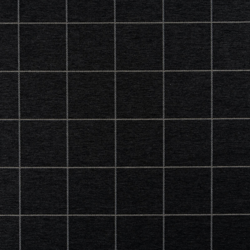 Youngman Striped Fabric, Ebony