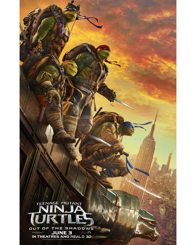Les Tortues Ninja, H 18 po x l 12 po