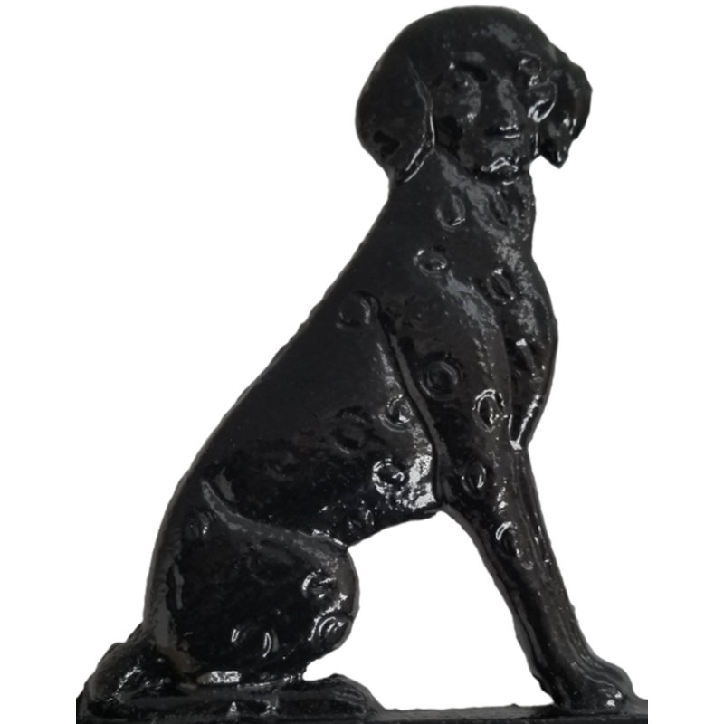 Dog Wall Bell Made From Cast Iron Finished In Black