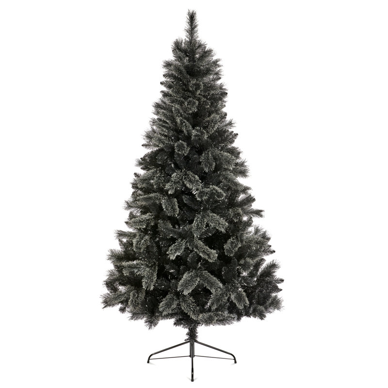6ft Artificial Black Tipped Pine Christmas Tree