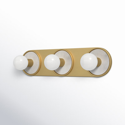 Rocha 3 Light Alabaster Dimmable Bath Bar
