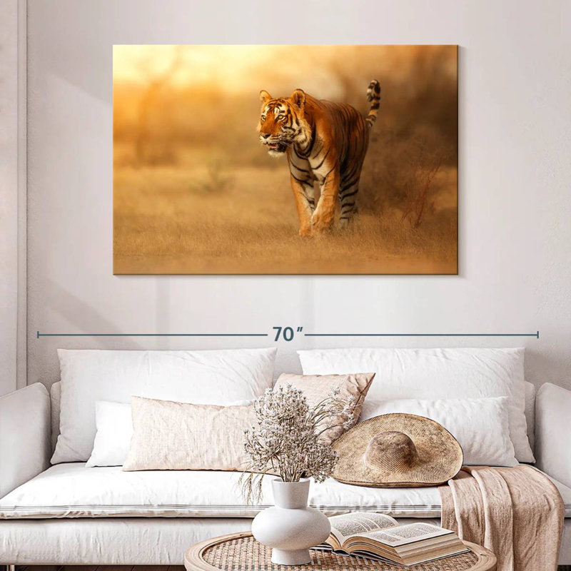 Brampt Hunting Tiger, 32" H x 48" W
