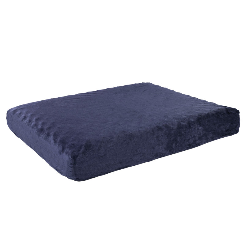 Lit pour chien orthopédique à 2 couches PETMAker, Bleu marine, Petit (l 19 po x P 26 po x H 4 po)