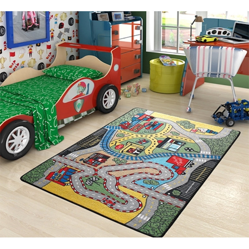 Fabii Hand Hooked Area Rug, Rectangle 133 x 190cm