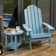 8 Inch Round Outdoor Side Table Adirondack Plastic/Resin Patio Side Table Weather Resistant End Table With Storage Shelf(Set Of Two)