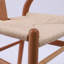 Ensemble de 2 chaises de salle à manger en bois massif tissé et tissé en rotin-698978199