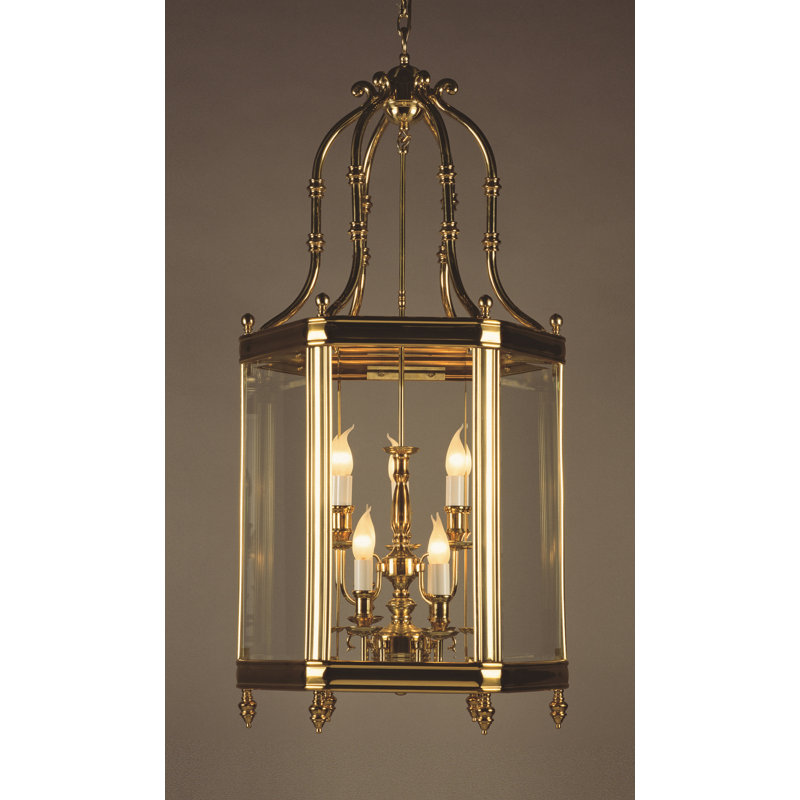 Honaker 9 - Light Polished Brass Lantern Pendant